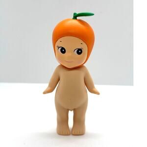 New Kewpie/Angel Mini Collectible Figure in Orange Fruit Costume, Open Box